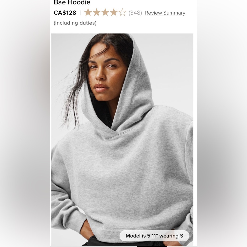 Alo Yoga Cropped Hoodie